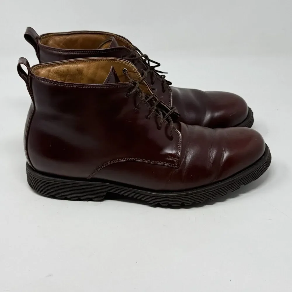 Rockport Chukka Boots Mens 9.5 D Brown Leather Casual Vibram Soles Gorpcore
